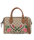 Embroidered Boston Bag, front view
